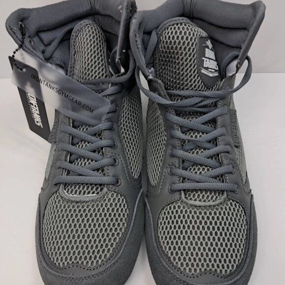 Iron Tanks Titan III Mens Gym Shoes Size 11 Steel Grey High Top Training EY main image 6